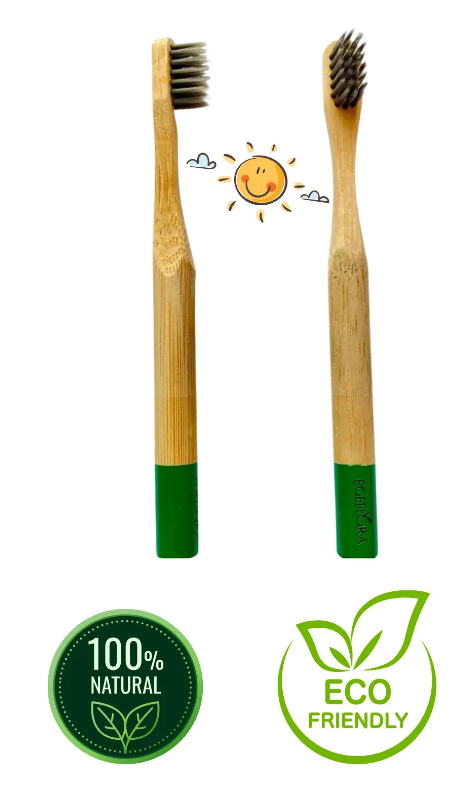 Bamboo Toothbrush Kids Green