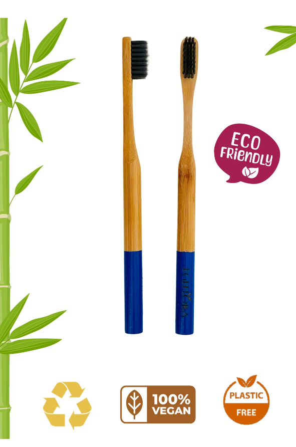 Bamboo Toothbrush Adult Blue